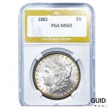 1882 Morgan Silver Dollar PGA MS63