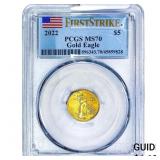 2022 $5 Gold Eagle 1/10 oz PCGS MS70