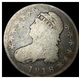 1818 Capped Bust Half Dollar NICELY CIRCULATED