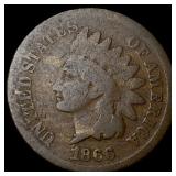 1866 Indian Head Cent NICELY CIRCULATED
