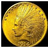 1914-D Gold $5 Indian Head Eagle UNCIRCULATED