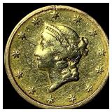 1849 Gold $1 Liberty Head Type 1 CLOSELY UNCIRCULA