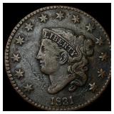 1831 Coronet Head Large Cent LIGHTLY CIRCULATED