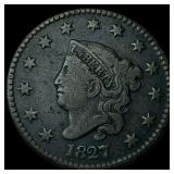 1827 Coronet Head Large Cent LIGHTLY CIRCULATED