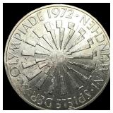 1972J West Germany SIlver 10 Mark .3114oz ASW