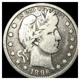 1896 Silver Barber Quarter LIGHTLY CIRCULATED