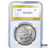 1903 Morgan Silver Dollar PGA MS64