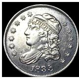 1835 Capped Bust Silver Quarter UNCIRCULATED