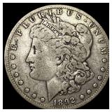 1892-S Silver Morgan Dollar LIGHTLY CIRCULATED