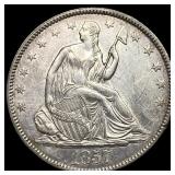 1857 Silver Half Dollar (Seated Liberty) UNCIRCULA