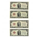 [4] 1928 U.S. $2 Red Note Seal
