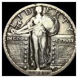 1919 Silver Standing Liberty Quarter NEARLY UNCIRC