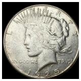 1925 Silver Peace Dollar NEARLY UNCIRCULATED