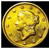 1849-C Gold $1 Liberty Head CHOICE AU