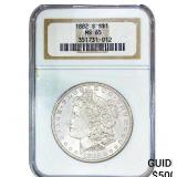 1882-S Morgan Silver Dollar NGC MS65