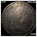 1797 10X6 Stars Draped Bust Dollar NEARLY UNC