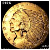 1915-S $5 Gold Half Eagle UNCIRCULATED