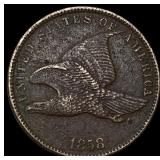 1858 Flying Eagle Cent CHOICE AU