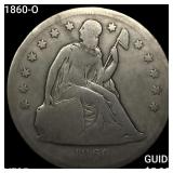 1860-O Seated Liberty Dollar LIGHTLY CIRCULATED