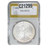 1995 Silver Eagle PGA MS70