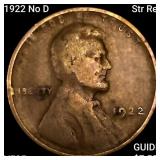 1922 No D Str Rev Wheat Cent ABOUT UNCIRCULATED