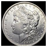 1901 Morgan Silver Dollar NEARLY UNCIRCULATED