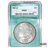 1881-S Morgan Silver Dollar NTC MS66