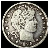 1896-O Silver Barber Quarter LIGHTLY CIRCULATED