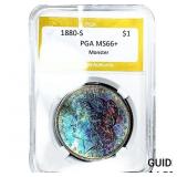 1880-S Morgan Silver Dollar PGA MS66+ Monster