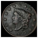 1827 Coronet Head Large Cent CLOSELY UNCIRCULATED