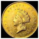 1854 Gold $1 Indian Head Type 2 HIGH GRADE