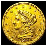 1871 Gold $2.50 Liberty Head Quarter Eagle CLOSELY