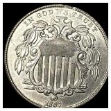 1867 Shield Nickel UNCIRCULATED