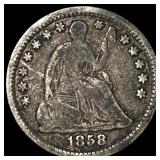1858-O Silver Half Dime LIGHTLY CIRCULATED