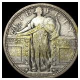 1917-D Silver Standing Liberty Quarter LIGHTLY CIR