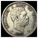 1883 Hawaii Silver Dime ABOUT UNCIRCULATED