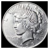 1935-S Silver Peace Dollar CLOSELY  UNCIRCULATED