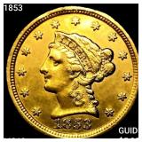 1853 $2.50 Gold Quarter Eagle UNCIRCULATED