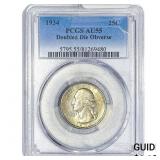 1934 Washington Silver Quarter PCGS AU55 DDO