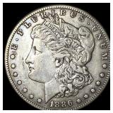 1886-Silver Morgan Dollar ABOUT UNCIRCULATED
