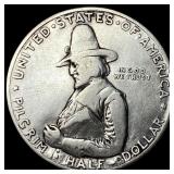 1920 Silver Pilgrim Tercentenary Half Dollar NEARL
