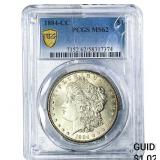 1884-CC Morgan Silver Dollar PCGS MS62
