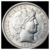 1914 Silver Barber Dime GEM BU