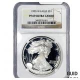 1995-W Silver Eagle NGC PF69 Ultra Cameo