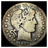 1894-S Silver Barber Half Dollar NICELY CIRCULATED