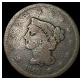 1840 Braided Hair Large Cent NICELY CIRCULATED