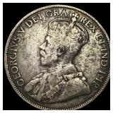 1912 Canada Silver 50 Cents LIGHTLY CIRCULATED