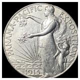 1915-S Silver Panama-Pacific Half Dollar CLOSELY U