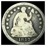 1857-O Silver Seated Liberty Half Dime  LIGHTLY C