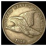 1858 Flying Eagle Cent NEARLY UNCIRCULATED